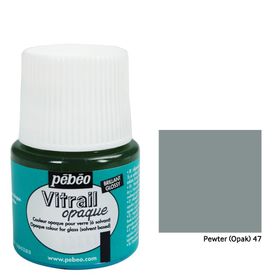 Pebeo Vitrail Pewter202552 45 ml Cam Boyası