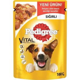Pedigree 100 gr Pouch Biftekli Tavuk Etli Köpek Konservesi