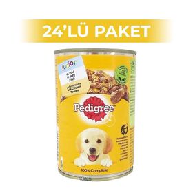 Pedigree 24x400 GR Tavuklu Yavru Köpek Konserve Maması