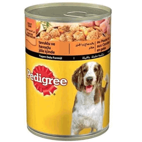 Pedigree 400 gr x 24 Adet Tavuklu ve Havuçlu Yetişkin Köpek Konservesi
