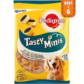 Pedigree 6x140 gr Tasty Minis Sığır Etli ve Peynirli Köpek Ödül Maması