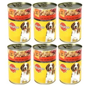 Pedigree 6x400 gr Biftekli Yaş Köpek Maması