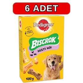 Pedigree 6x500 gr Biscrok Karışık Yetişkin Bisküvi