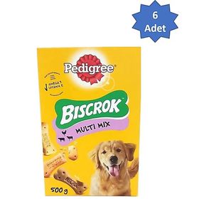 Pedigree 6x500 gr Biscrok Multi Mix Köpek Ödül Bisküvisi