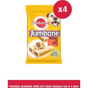 Pedigree Jumbone Mini Sigir Etli 4'lü 160 gr Köpek Ödülü Maması