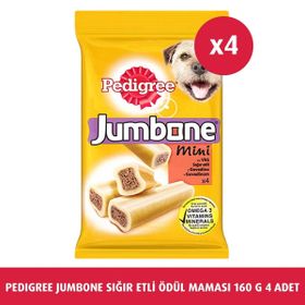 Pedigree Jumbone Mini Sigir Etli 4'lü 160 gr Köpek Ödülü Maması