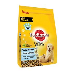 Pedigree Kümes Hayvanı & Pirinç Junior 3 kg Yavru Köpek Maması