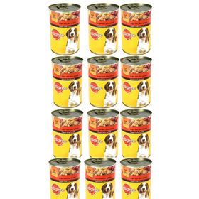 Pedigree Sığır Etli jöle İçinde 12x400 gr Yetişkin Köpek Konserve