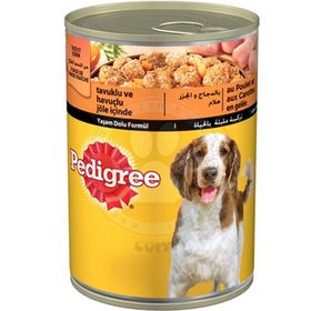 Pedigree Tavuk Etli ve Havuçlu 24x400 gr Yetişkin Köpek Konserve