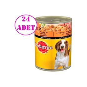 Pedigree Tavuklu 24x400 gr Köpek Konserve Maması