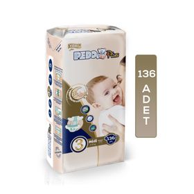 Pedo Plus No:3 Midi 136 Adet Bebek Bezi