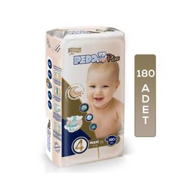 Pedo Plus No:4 Maxi 180 Adet Bebek Bezi