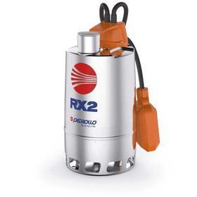 Pedrollo RXm 5/40 Flatörlü Full Paslanmaz Drenajlar Monofaze 220V 13 mss 22.8 m³/h Dalgıç Pompa