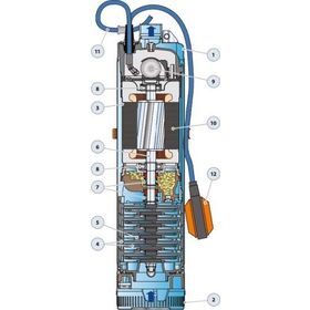 Pedrollo UPM 2/4 GE 5 inç Flatörlü Keson Kuyu Pompası