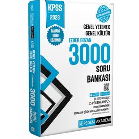 Pegem 2023 KPSS Genel Yetenek Genel Kültür Ezberbozan 3000 Soru Bankası