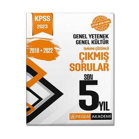 Pegem Akademi 2023 KPSS Genel Yetenek Genel Kültür Çıkmış Sorular Son 5 Sınav