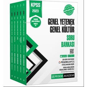 Pegem Akademi 2023 KPSS Genel Yetenek Genel Kültür Tamamı Çözümlü Soru Bankası Seti