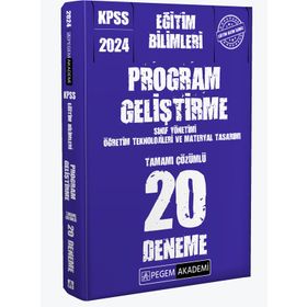 Pegem Akademi 2024 KPSS Eğitim Bilimleri Program Geliştirme 20 Deneme
