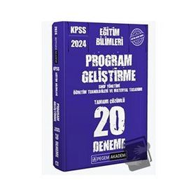 Pegem Akademi 2024 KPSS Eğitim Bilimleri Program Geliştirme 20 Deneme