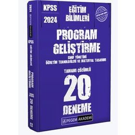 Pegem Akademi 2024 KPSS Eğitim Bilimleri Program Geliştirme 20 Deneme