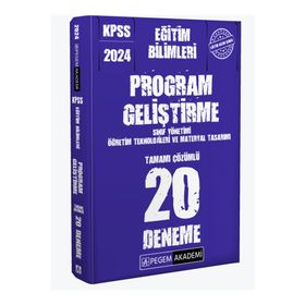 Pegem Akademi 2024 KPSS Eğitim Bilimleri Program Geliştirme 20 Deneme