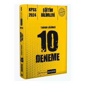 Pegem Akademi 2024 KPSS Eğitim Bilimleri Tamamı Çözümlü 10 Deneme