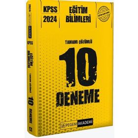 Pegem Akademi 2024 KPSS Eğitim Bilimleri Tamamı Çözümlü 10 Deneme