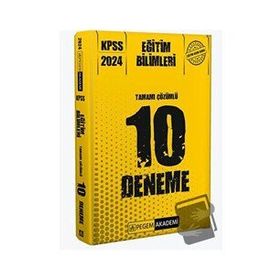 Pegem Akademi 2024 KPSS Eğitim Bilimleri Tamamı Çözümlü 10 Deneme