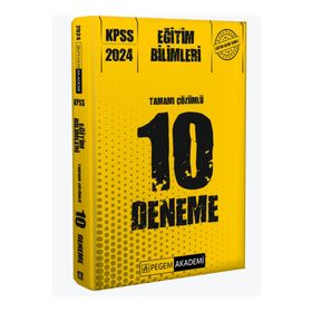 Pegem Akademi 2024 KPSS Eğitim Bilimleri Tamamı Çözümlü 10 Deneme