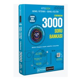 Pegem Akademi 2024 KPSS Genel Yetenek Genel Kültür Ezberbozan 3000 Soru Bankası