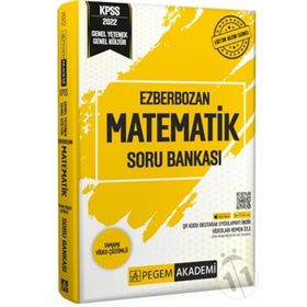 Pegem Akademi Genel Yetenek Genel Kültür Ezberbozan Matematik Soru Bankası