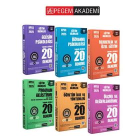 PEGEM AKADEMİ KPSS 2025 Eğitim Bilimleri 6.Kitap 120 Deneme