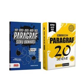 Pegem Akademi Kpss Paragraf 20 Deneme ve Akm Paragraf Soru Bankası Seti 2 Kitap
