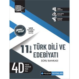 Pegem Akademi Yayıncılık 11. Sınıf Türk Dili ve Edebiyatı Soru Bankası