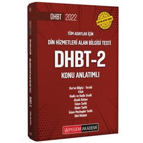 Pegem Akademi Yayıncılık - 2022 Din Hizmetleri Alan Bilgisi Testi DHBT-2 Konu Anlatımlı