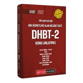Pegem Akademi Yayıncılık - 2022 Din Hizmetleri Alan Bilgisi Testi DHBT-2 Konu Anlatımlı