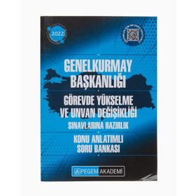 Pegem Akademi Yayıncılık 2022 Genelkurmay Başkanlığı Görevde Yükselme Konu Anlatımlı Soru Bankası