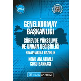 Pegem Akademi Yayıncılık 2022 Genelkurmay Başkanlığı Görevde Yükselme Konu Anlatımlı Soru Bankası