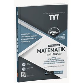 Pegem Akademi Yayıncılık 2022 Üniversite Sınavlarına Hazırlık TYT Tamamı Çözümlü Matematik Soru Bankası