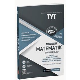 Pegem Akademi Yayıncılık 2022 Üniversite Sınavlarına Hazırlık TYT Tamamı Çözümlü Matematik Soru Bankası