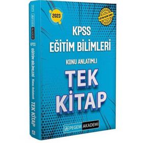 Pegem Akademi Yayıncılık 2023 KPSS Eğitim Bilimleri Konu Anlatımlı Tek Kitap