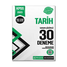 Pegem Akademi Yayıncılık 2023 Kpss Genel Kültür Genel Yetenek Tarih 30 Deneme