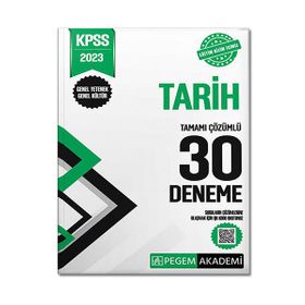 Pegem Akademi Yayıncılık 2023 Kpss Genel Kültür Genel Yetenek Tarih 30 Deneme