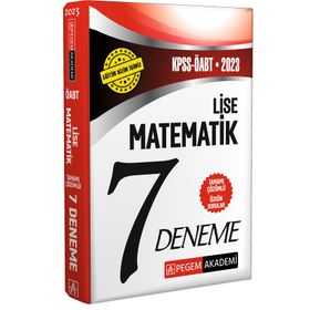 Pegem Akademi Yayıncılık 2023 KPSS ÖABT Lise Matematik Öğretmenliği 7 Deneme