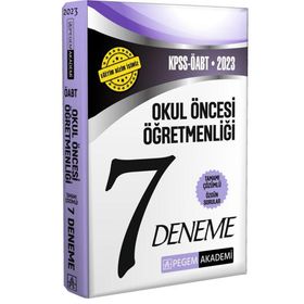 Pegem Akademi Yayıncılık 2023 KPSS ÖABT Okul Öncesi Öğretmenliği 7 Deneme