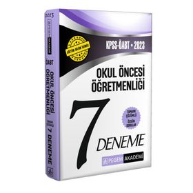 Pegem Akademi Yayıncılık 2023 KPSS ÖABT Okul Öncesi Öğretmenliği 7 Deneme