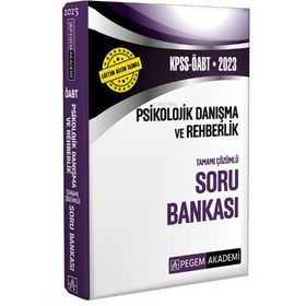 Pegem Akademi Yayıncılık 2023 Kpss Öabt Psikolojik Danışma Rehberlik Soru Bankası