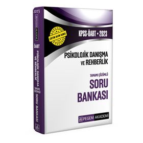Pegem Akademi Yayıncılık 2023 Kpss Öabt Psikolojik Danışma Rehberlik Soru Bankası