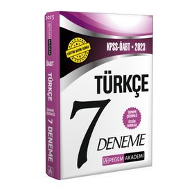 Pegem Akademi Yayıncılık 2023 KPSS ÖABT Türkçe Öğretmenliği 7 Deneme