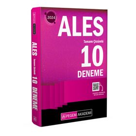 Pegem Akademi Yayıncılık - 2024 Ales Tüm Adaylar İçin 10 Deneme